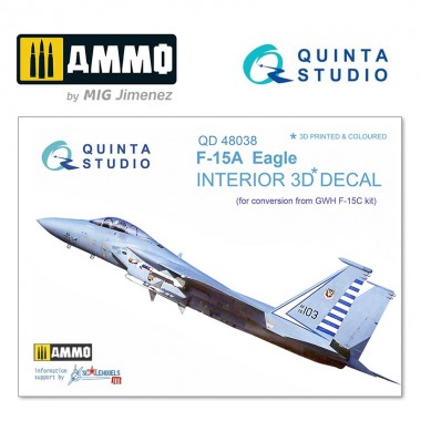 1/48 F-15A Interior Impreso...