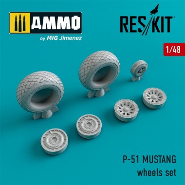 1/48 P-51 Mustang Wheels Set