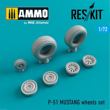 1/72 P-51 Mustang Wheels Set
