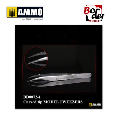 Curved Tip Model Tweezers