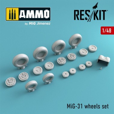 1/48 MiG-31 Wheels Set