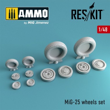 1/48 MiG-25 Wheels Set