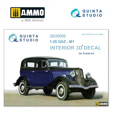 1/35 GAZ-M1 3D-Printed &...
