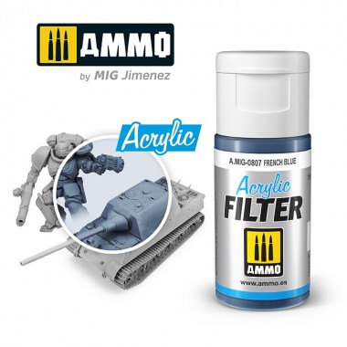 FILTRO ACRÍLICO Azul Francés