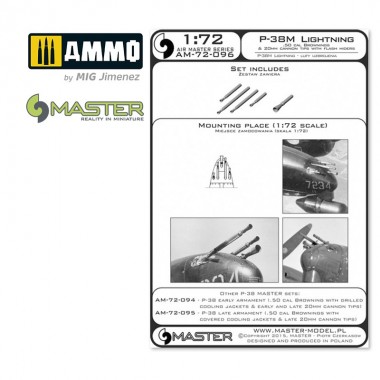 1/72 P-38M Lightning .50...