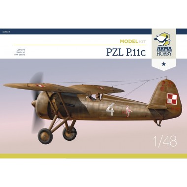 1/48 PZL P.11c (Model Kit)