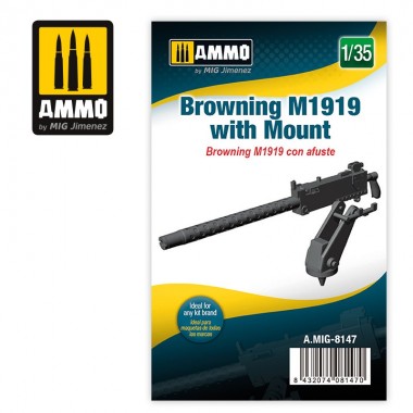 1/35 Browning M1919 with Mount
