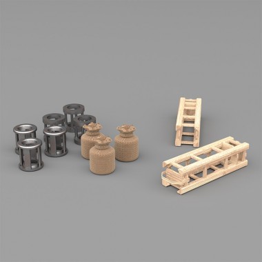 1/35 German 105mm Wooden Cases