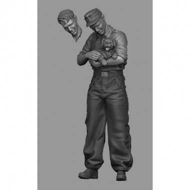 1/35 StuG Driver with Puppy