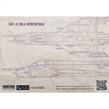 1/48 Plantilla Calcas Su-17M4