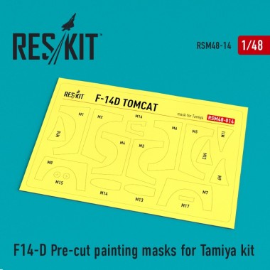 1/48 F-14D Pre-cut Painting...