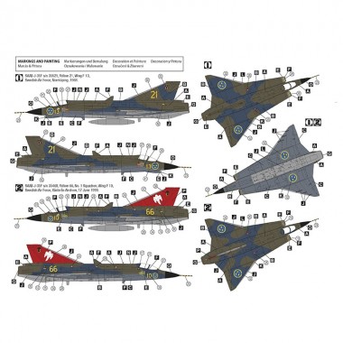 1/72 Saab J-35F Draken
