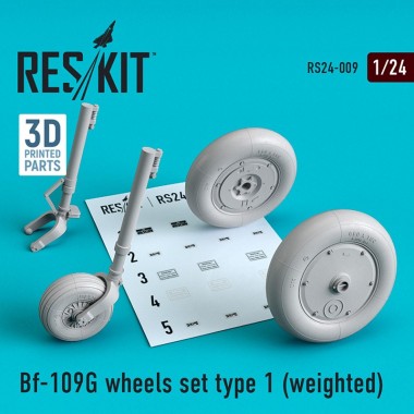 1/24 Bf-109G Wheels Set...