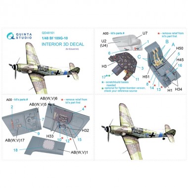 1/48 Bf 109G-10 3D-Printed...