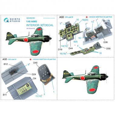 1/48 A6M2 Zero 3D-Printed &...
