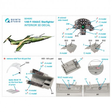 1/48 F-104A/? 3D-Printed &...