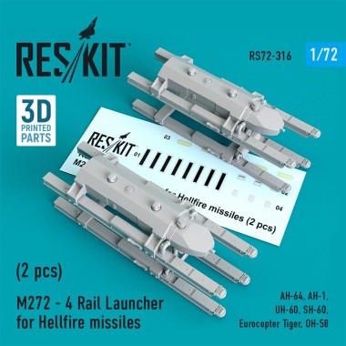 1/72 M272 - 4 Rail Launcher...
