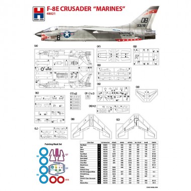 1/48 F-8E Crusader "Marines"