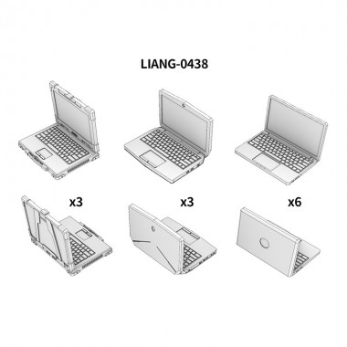 1/35 Model Laptop x 12