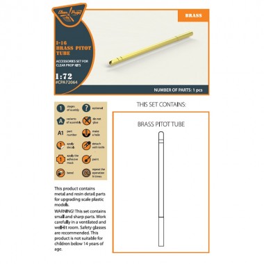 1/72 I-16 Brass Pitot Tube