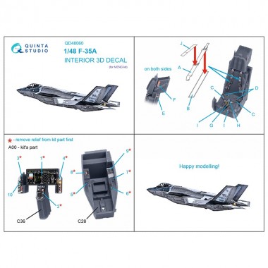 1/48 F-35A 3D-Printed &...