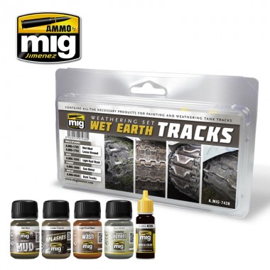 Wet Earth Tracks Weathering...