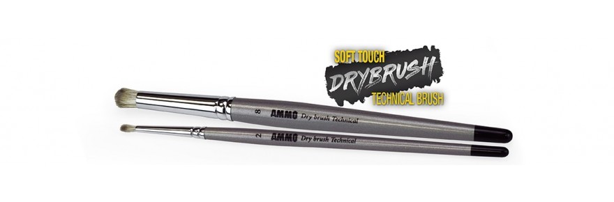 AMMO Pinceles Técnicos Drybrush
