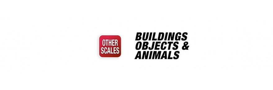 AMMO Buildings, Objects and Animals model kits in other scales