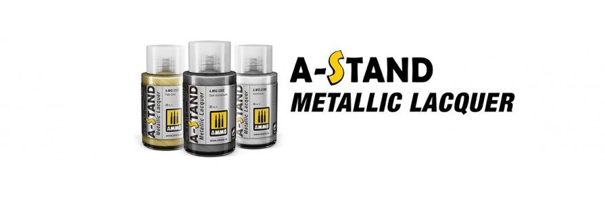 AMMO - Gama de pinturas de laca metalizada A-Stand