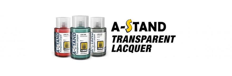 AMMO - Gama de pinturas de laca transparente A-Stand